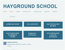 Tablet Screenshot of hayground.org